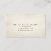 Carte De Visite Infinité Golden Lotus Flower (Dos)