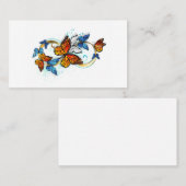 Carte De Visite Infinity of Monarch Butterflies (Devant / Derrière)