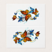 Carte De Visite Infinity of Monarch Butterflies (Extérieur déplié)