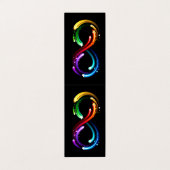 Carte De Visite Infinity symbol of rainbow comets (Extérieur déplié)