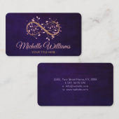 Carte De Visite Infinity Tree Branch - pastels (Devant / Derrière)