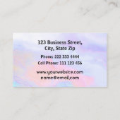 Carte De Visite Infirmier autorisé professionnel opalescent (Dos)