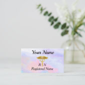 Carte De Visite Infirmier autorisé professionnel opalescent (Debout devant)