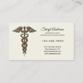 Carte de visite infirmier en soins professionnels  (Dos)