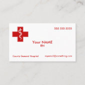 Carte De Visite Infirmière (Devant)