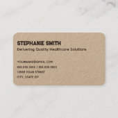 Carte De Visite Infirmière (Dos)