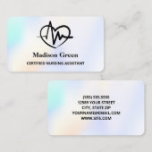 Carte De Visite Infirmière AIIC (Devant / Derrière)