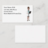 Carte De Visite Infirmière américaine Médicale (Devant / Derrière)