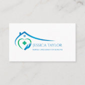 Carte De Visite Infirmière autorisée Fournisseur de soins de santé (Devant)