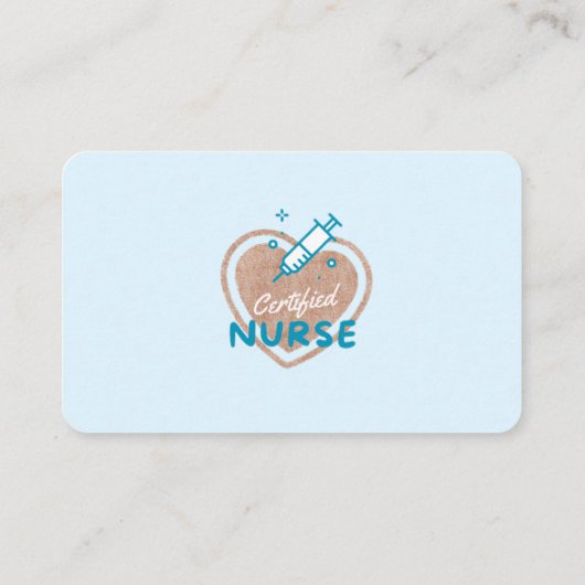 Carte De Visite Infirmière certifiée (Dos)