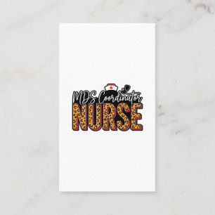 Carte De Visite Infirmière coordinatrice MDS Design de chemise vin