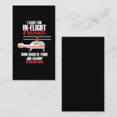 Carte De Visite Infirmière de bord - Hélicoptère de soins infirmie (Devant / Derrière)