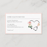Infirmière de santé Floral Stethoscope