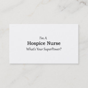 Carte De Visite Infirmière d'hospice