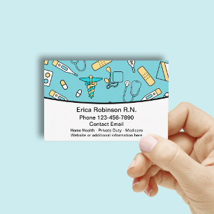 Carte De Visite Infirmière diplômée de santé 