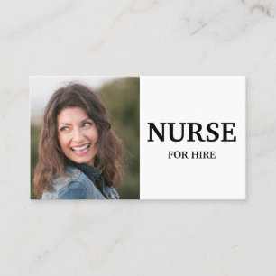 Carte De Visite Infirmière Diplômée D'état Disponible Photo