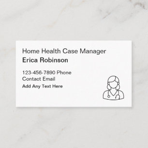 Carte De Visite Infirmière diplômée gestionnaire de cas de santé à