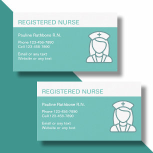 Carte De Visite Infirmière diplômée professionnelle