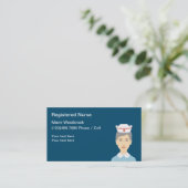 Carte De Visite Infirmière diplômée simple (Debout devant)