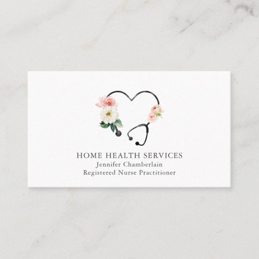 Carte De Visite Infirmière en santé à domicile (Devant)