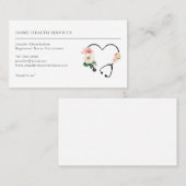 Carte De Visite Infirmière en santé à domicile (Devant / Derrière)