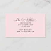 Carte De Visite Infirmière en santé Aide soignante Stethoscope flo (Dos)