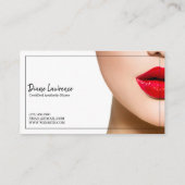 Carte De Visite Infirmière esthétique moderne, Docteur, Chirurgie (Dos)