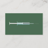 Carte De Visite Infirmière Flu Tiré Vert (Dos)