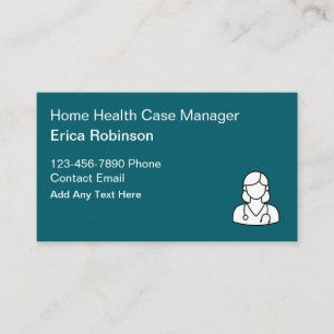 Carte De Visite Infirmière gestionnaire de cas de santé à domicile