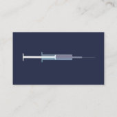 Carte De Visite Infirmière Grippe Bleue (Dos)