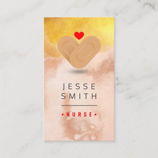 Carte De Visite Infirmière / infirmière pédiatrique / soignante (Devant)