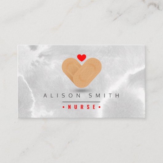 Carte De Visite Infirmière / infirmière pédiatrique / soignante (Devant)