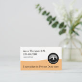 Carte De Visite Infirmière inscrite à la santé à domicile Médicale (Debout devant)