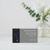 Carte De Visite Infirmière inscrite moderne Médicale (Debout devant)