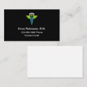 Carte De Visite Infirmière inscrite Visite de l'ange Médicale (Devant / Derrière)