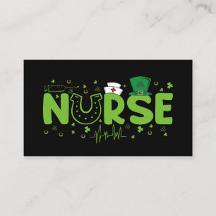 Carte De Visite Infirmière irlandaise Stethoscope Scrub Patricks D