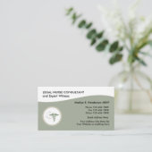 Carte De Visite Infirmière juridique (Debout devant)