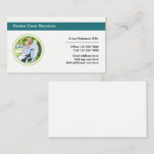 Carte De Visite Infirmière Médicale (Devant / Derrière)