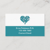 Carte De Visite Infirmière Médicale à la mode (Devant)