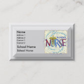 Carte De Visite Infirmière Motto (Devant)