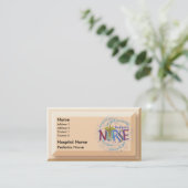 Carte De Visite Infirmière pédiatrique Motto (Debout devant)