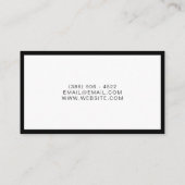 Carte De Visite Infirmière privée Soins de santé (Dos)