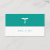 Carte De Visite Infirmière | Professionnel Médicale (Dos)
