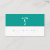 Carte De Visite Infirmière | Professionnel Médicale (Dos)