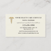 Carte De Visite Infirmière professionnelle Médicale (Dos)