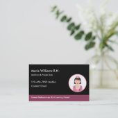Carte De Visite Infirmière professionnelle Médicale  (Debout devant)