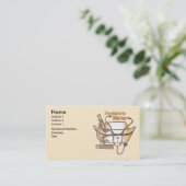 Carte de visite infirmière psychiatrique (Debout devant)