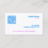 Carte De Visite Infirmière QR CNA (Dos)