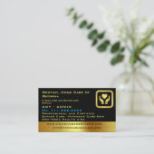 Carte De Visite Infirmière Senior Caregiver Design Coeur Et Mains (Debout devant)