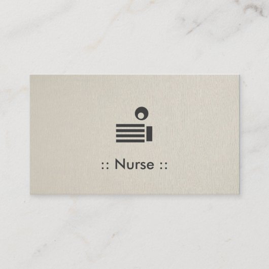 Carte De Visite Infirmière Simple Élégant Professionnel (Devant)